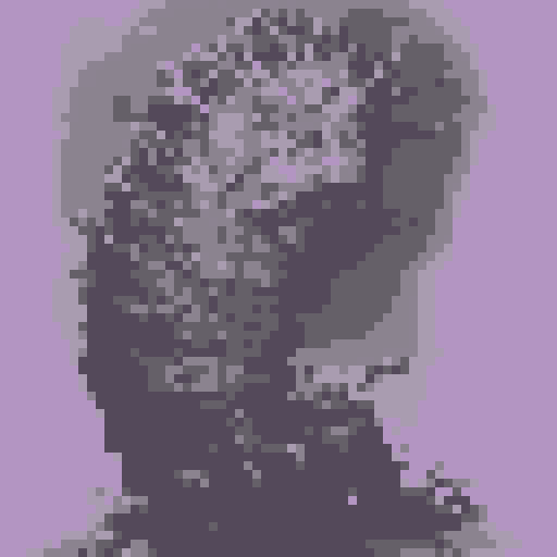 A great mass of screaming, agonized human faces, each protruding from a cylindrical mass of pale, purple-gray flesh some six feet in height or length, and three to four feet in diameter. The loathsome worm-like body is reminiscent of a mass of sickly, purple-veined muscle. The many faces are those victims the chakota has consumed, each mouth ready to bite and consume any who would approach.