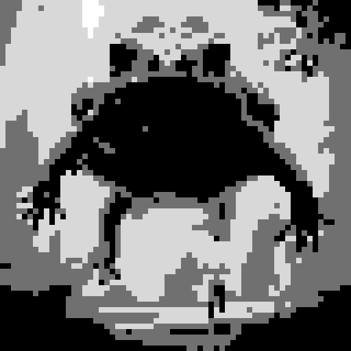 frog with vibrant green skin, shouting, standing on a moss-covered forest floor surrounded by towering ancient trees, with magical glowing mushrooms illuminating the scene