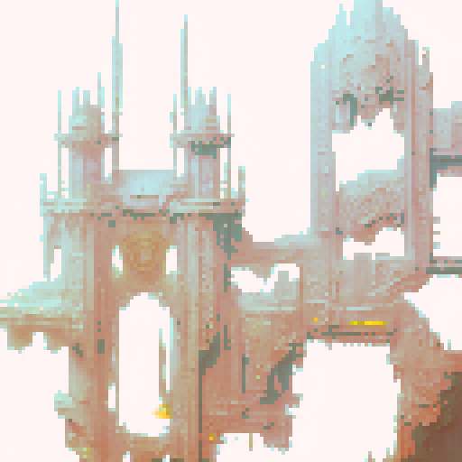 Dark fantasy castle tileset, 16x16 tiles, orthogonal perspective, noble aesthetic