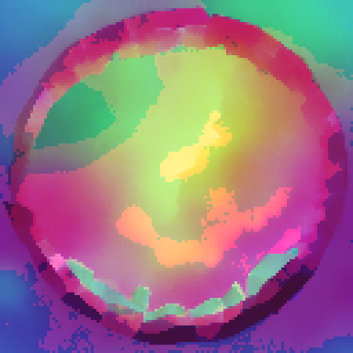 a circle containing the aurora borealis