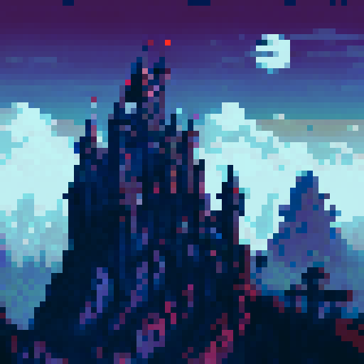 Dark mid evil themed castles