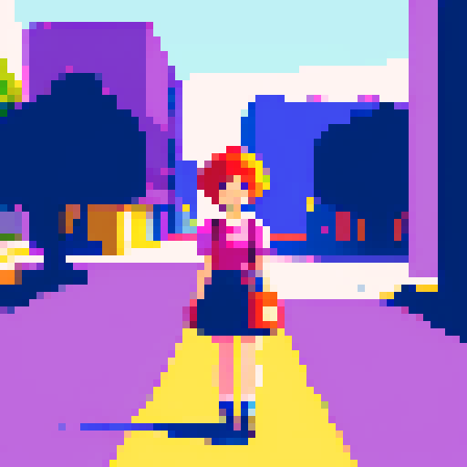 A cute girl with short hair brings bright sunshine and love.