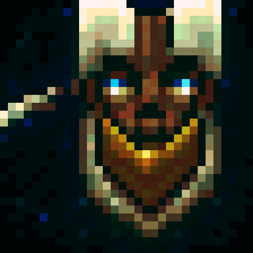 Pixel style portrait