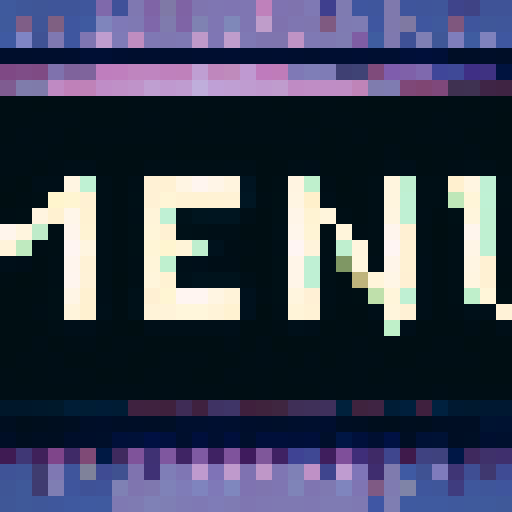 grim vampire hunter, intense gaze, red eyes, fangs bared, blood-stained teeth, vampire bat symbol, dark background, pixelated, detailed shading, menacing aura, skill icon, 32x32 pixels, sRGB colors, close-up view, UI style