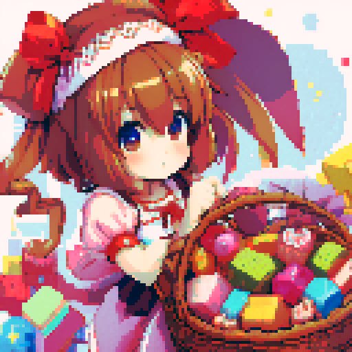 anime girl with sweets