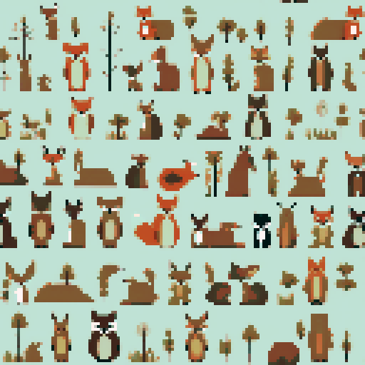 a collection of 9 nine woodland creatures modern cross stitch style earthy tones Woodland cross stitch pattern, Forest cross stitch pdf download, Cottage wall decor, Modern cross stitch, Nature embroidery Woodland nursery