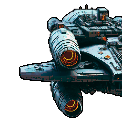 pixel art spaceship