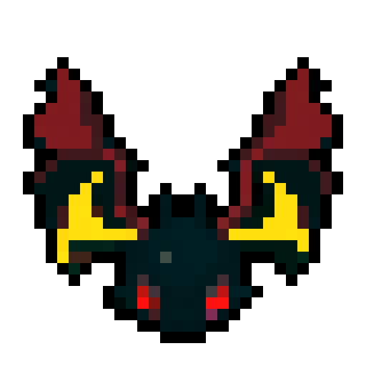 A dark, shadowy creature with smoky tendrils, piercing red eyes, and bat-like wings. It blends into the darkness and has an eerie aura. No background.
