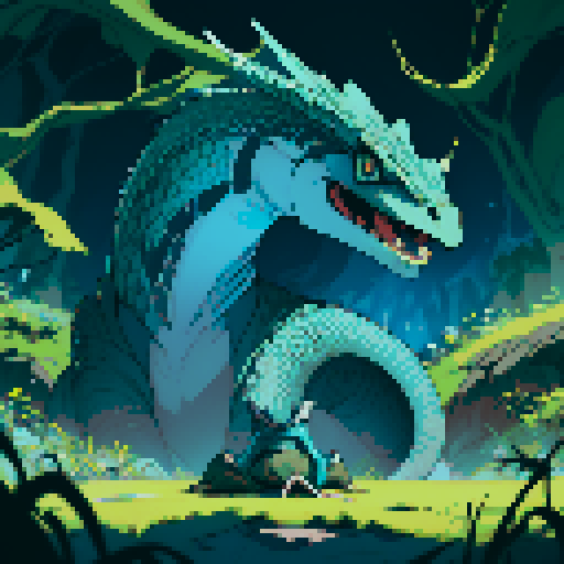 The Basilisk was a giant serpent with blue and white skin, also known as the King of Serpents. It was a magical beast that was usually bred by Dark wizards. Herpo the Foul was the first to breed a Basilisk. Herpo accomplished this by hatching a chicken egg beneath a toad which resulted in the creature known as a Basilisk. 