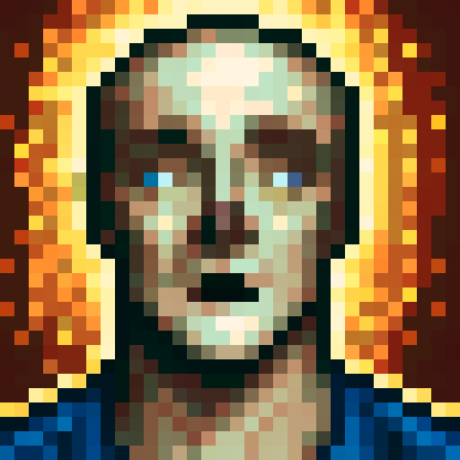 Realistic white rapper with golden teeth