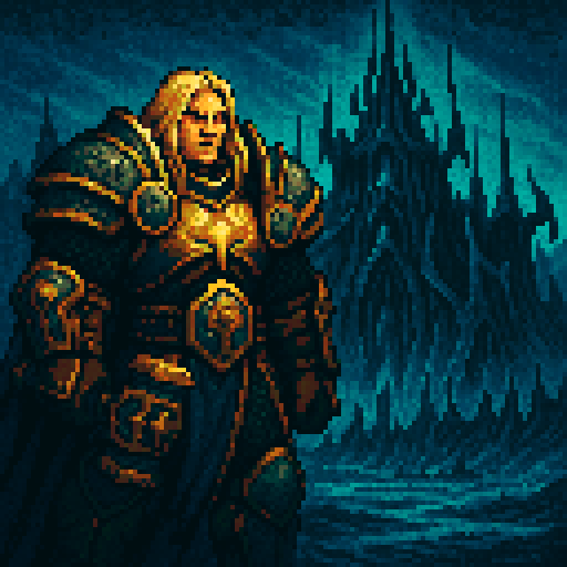 World of warcraft paladin, arthas, icecrown citadel background