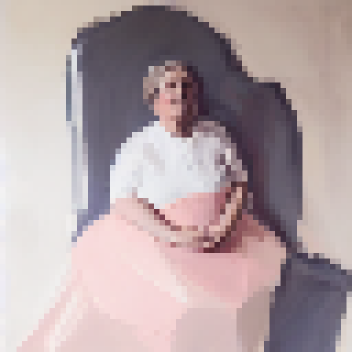 Image of a sitting woman