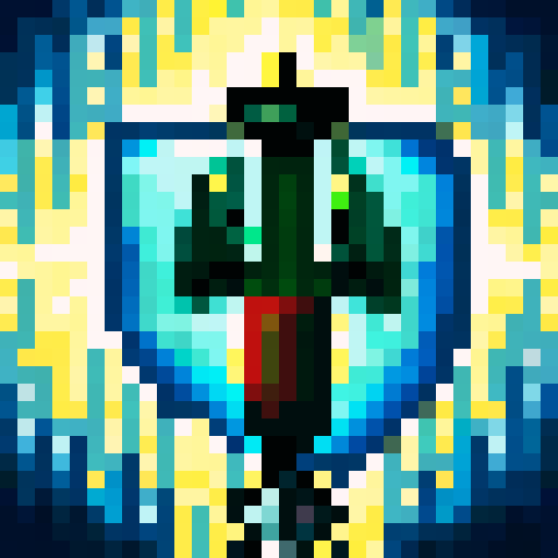 weapon icon, hand holding a sword, silver blade, skill icon