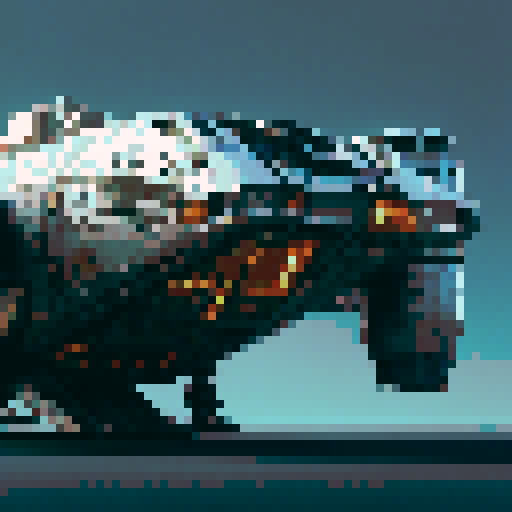 pixel art spaceship