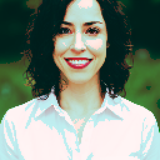 Transform photo to pixelated image