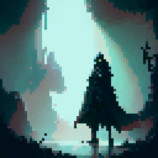 "An eerie, gothic-style painting of a ghostly figure emerging from the shadows of a decrepit mansion, surrounded by tattered tapestries and rusted suits of armor."