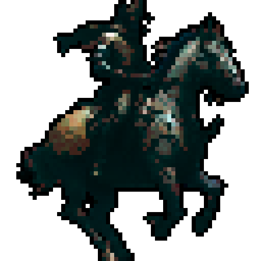 cavalry soldier on horseback holding a spear, horse front legs up and galloping