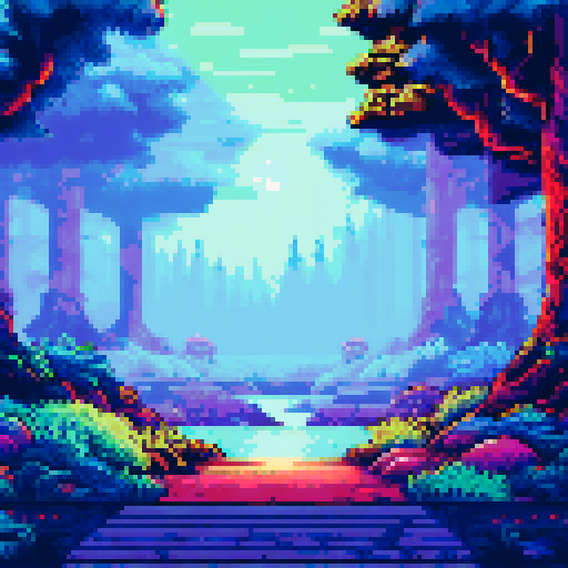 forest, night, bright moon, background