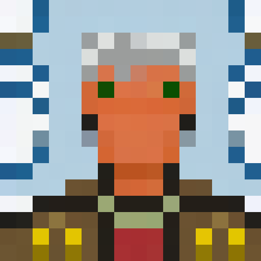 Magical wand in minecraft style