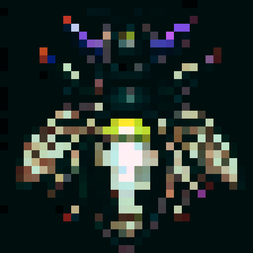 Summoning HoneyBee Spell, vibrant colors, pixelated details, buzzing wings, honey dripping, close-up of a bee, sRGB palette, skill art, 32x32 game icon, portrait style