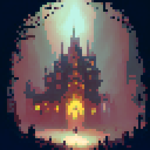 "Create a gothic, Victorian-style haunted mansion with gargoyles, candelabras, and dusty chandeliers, featuring a twisted staircase leading to a dusty attic filled with antique mirrors and old trunks, where a ghostly apparition lingers in the shadows."