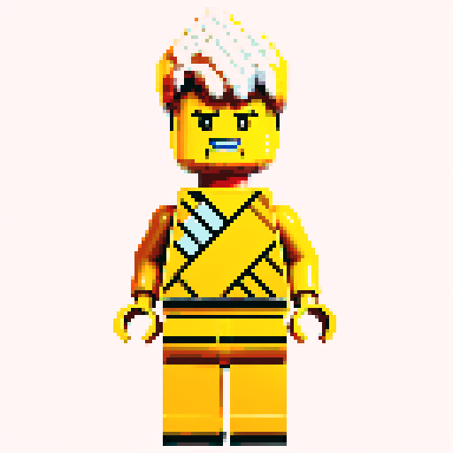 lego pixel, vibrant colors, blocky shapes, small plastic bricks, isometric perspective, retro video game, low resolution, 8-bit graphics, sharp edges, square grid, limited color palette, nostalgic feel, brick-built characters, iconic lego logo, digital recreation, detailed textures, crisp lines, simplified forms, nostalgic gaming vibes