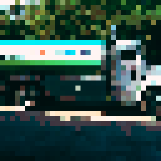 Fuel delivery truck with industrial background and vibrant colors, gears, cogs, pipes, valves.