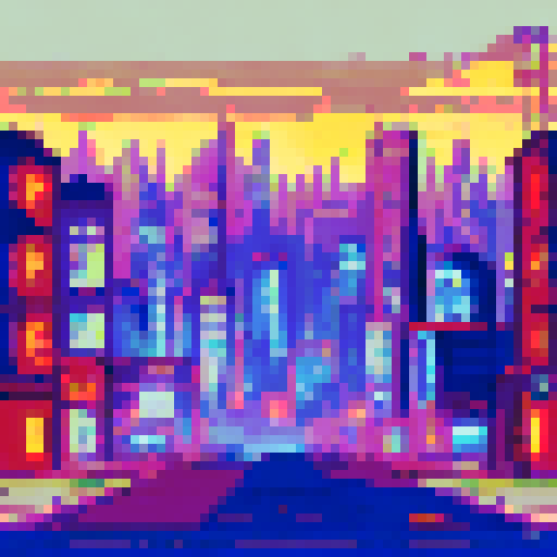 Side scroller urban city