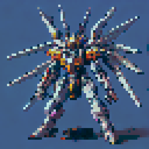 Spider, gundam,  mecha