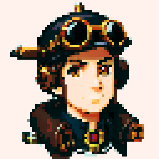 Steampunk pilot 