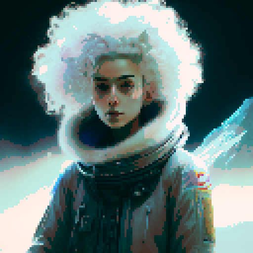 boy antisocial white hair blue eyes