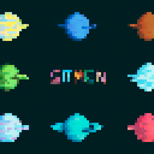 generate a 512 x 512 image of the 3rd planet from thr top