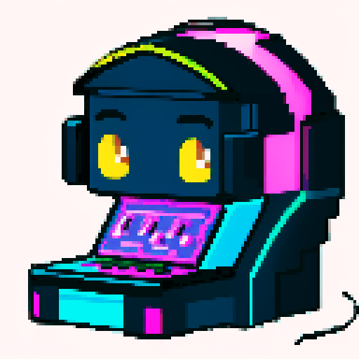 cute big head with indifferent facial expression, playing computer games, tables with coca cola, a large scorpion tail fully in the picture, bright yellow and cyan and pink lights