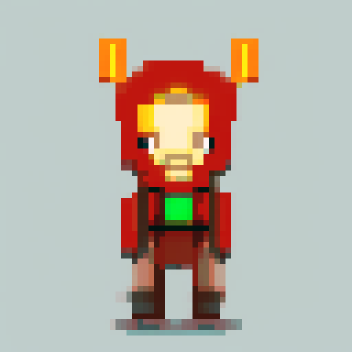 communist zombie game enemy, red eyes, communist star on forehead, pixel art