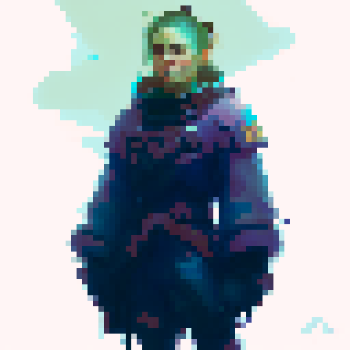 warrior woman with blue dress