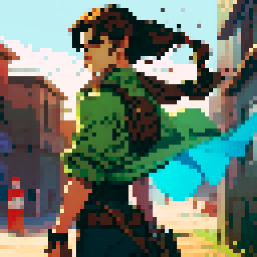 Male Gunslinger with Brown Hair 