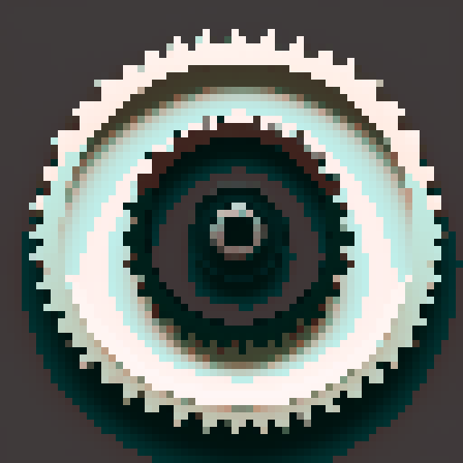 simple, old rusty gear centered on a white background