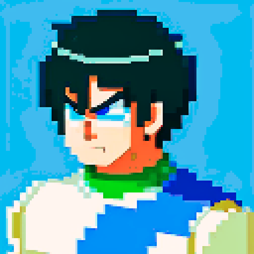 give him a sad face and closed mouth