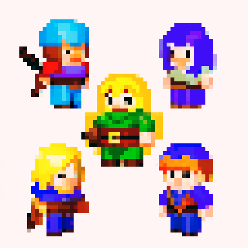 a top down rpg game character. the game is set in a medieval world.