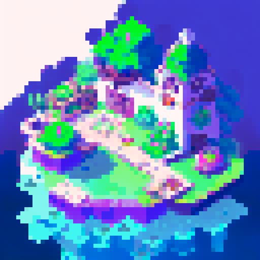 Mid evil pixel landscapes  