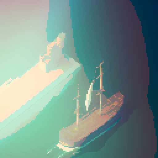 An anime style girl stares longingly at a ship leaving a port, Miyazaki inspired, studio ghibli 