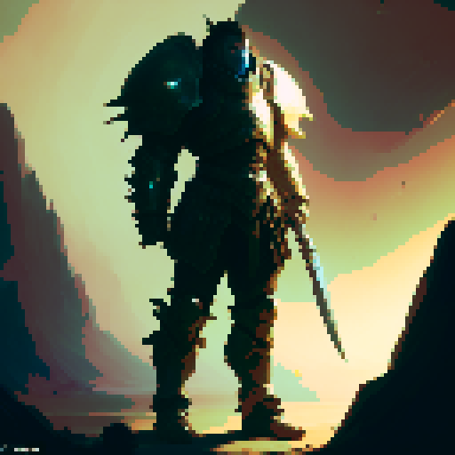 Human Male Paladin, Strong and tough, adorned in large plate armor, emanating a godly aura, basked in the radiant sunlight, wielding a mighty mace, In a stoic pose, ready for battle in a fantasy Medieval RPG style