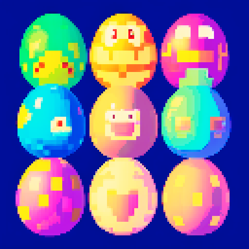 beautiful,colorful easter eggs