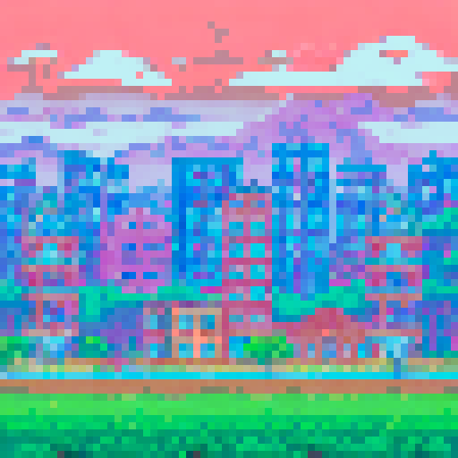 Background of houses in Mexico City