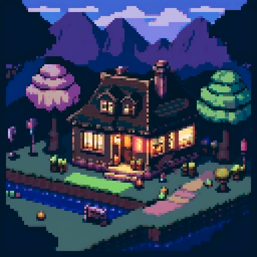 Dark and dusky night in a Pokemon world, Kanto region 