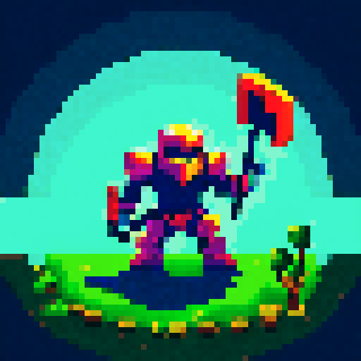 knight making a last stand against hordes of enemies