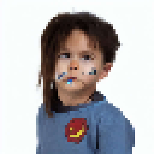 all super hero face in my face