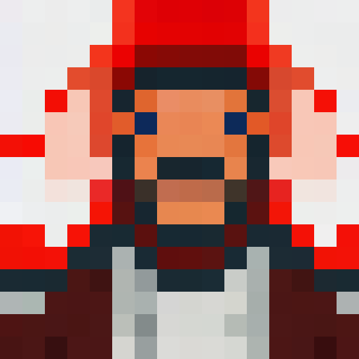 A  person with skull mask wearing red suit. 