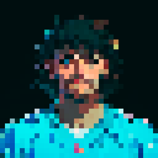 nfl football player, profile view, forward-facing, wearing jersey, no helmet, game icon style, 32x32 pixel art, sRGB, skillful expression, close-up portrait