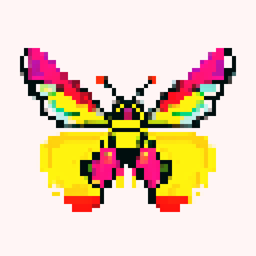 puking bee, vibrant colors, exaggerated facial expression, pixelated vomit, detailed wings, buzzing motion lines, sRGB color palette